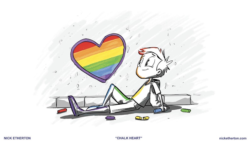 Chalk Heart by Storyboard Revisionist Nick Etherton