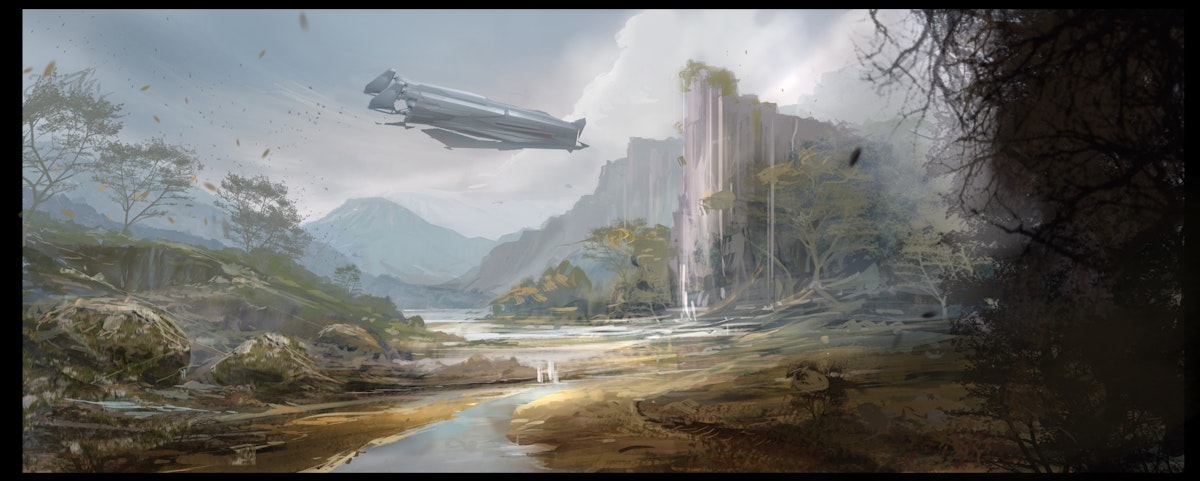 Sci-fi Landscape #Sketch - Brown Bag Labs