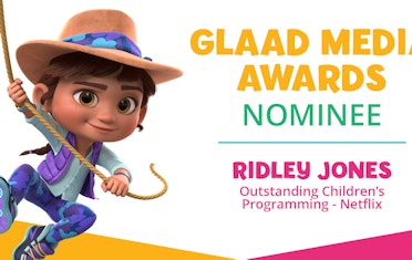 Image for Brown Bag Labs entry Ridley Jones Nominated in the 33rd Annual GLAAD Media Awards!
