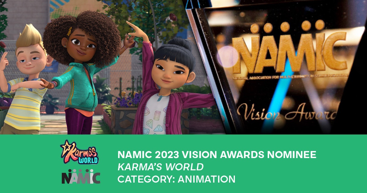Karma’s World Nominated for 2023 NAMIC Vision Awards! Brown Bag Labs