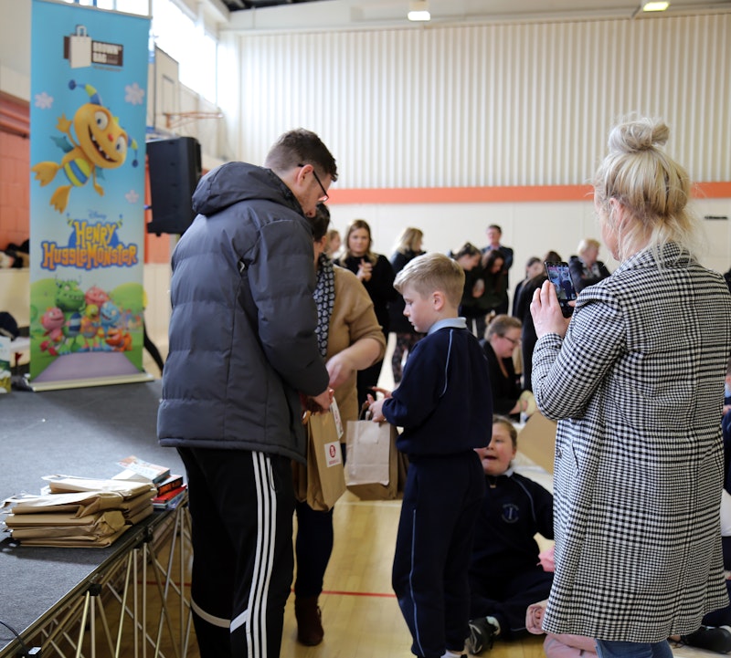 Bookbag Launch at Our Lady of Victories N.S. 2015! - Brown Bag Labs