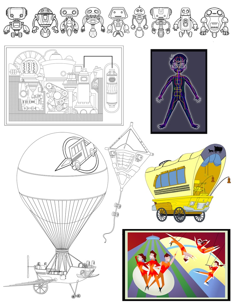 Fun Pack designs from The Magic School Bus Rides again Season 1 & 2