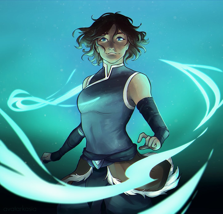 korra avatar state drawing