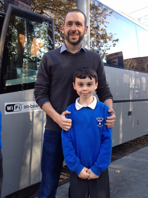 Cathal Gaffney with son Ross