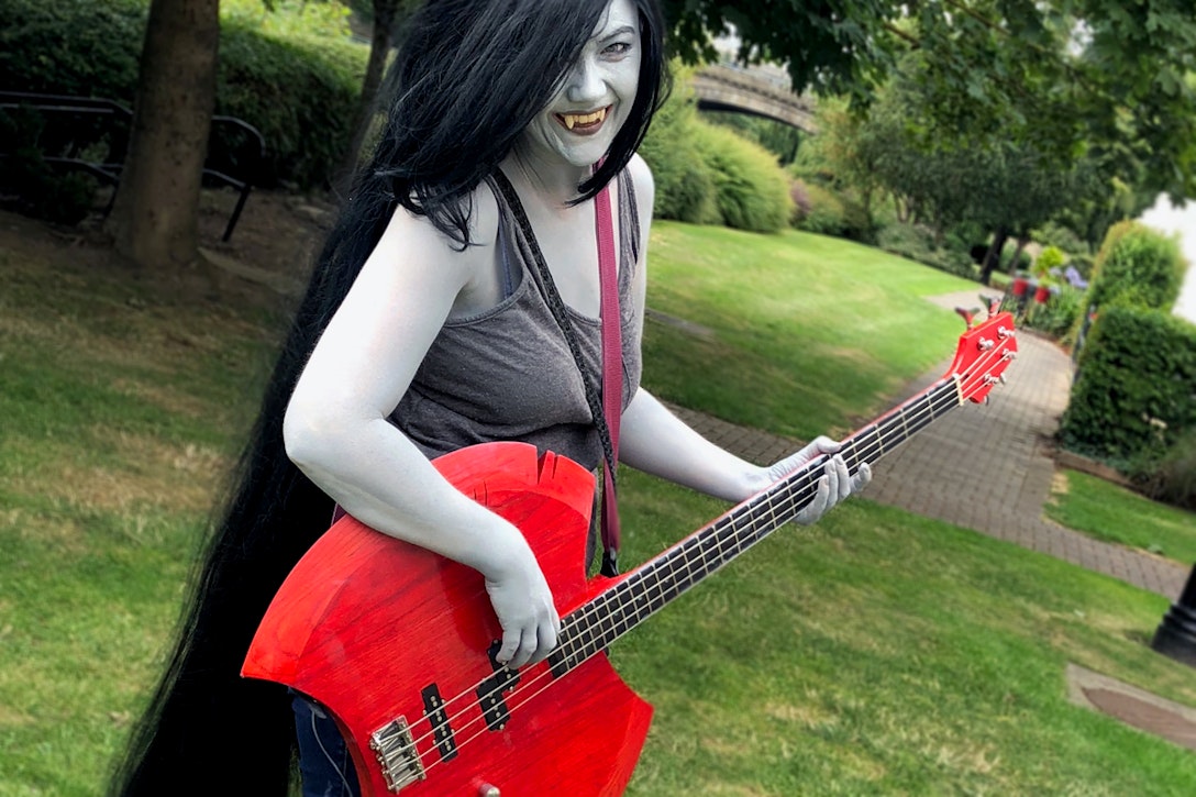 Creating Marceline From Adventure Time’s Bass Guitar Costumediy