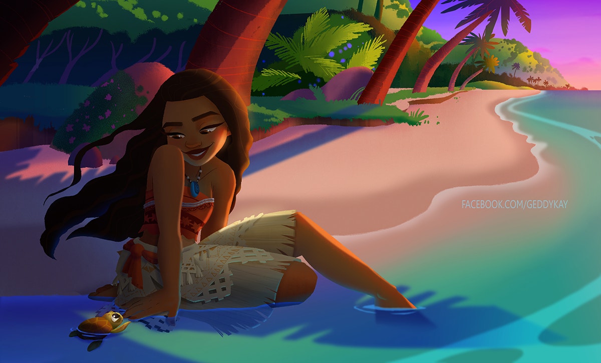 How to Draw Moana - Easy Drawing Art