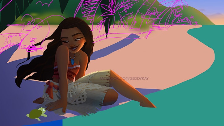 moana disney princess concept art