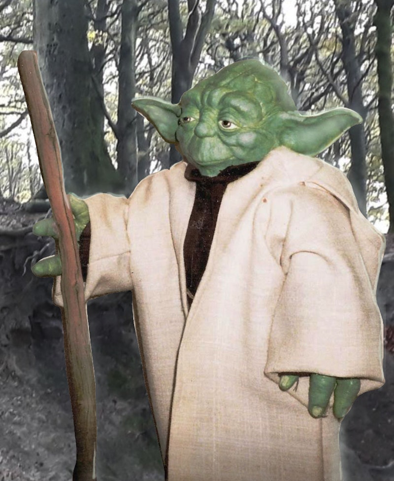 Yoda model (~20 inches high) by Storyboard Supervisor Paul Gunson